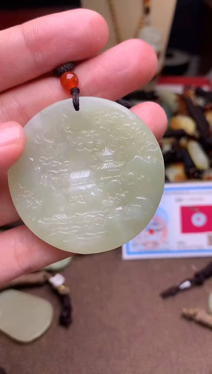 颈饰未镶嵌和田玉新疆料青海料清水和田玉吊坠