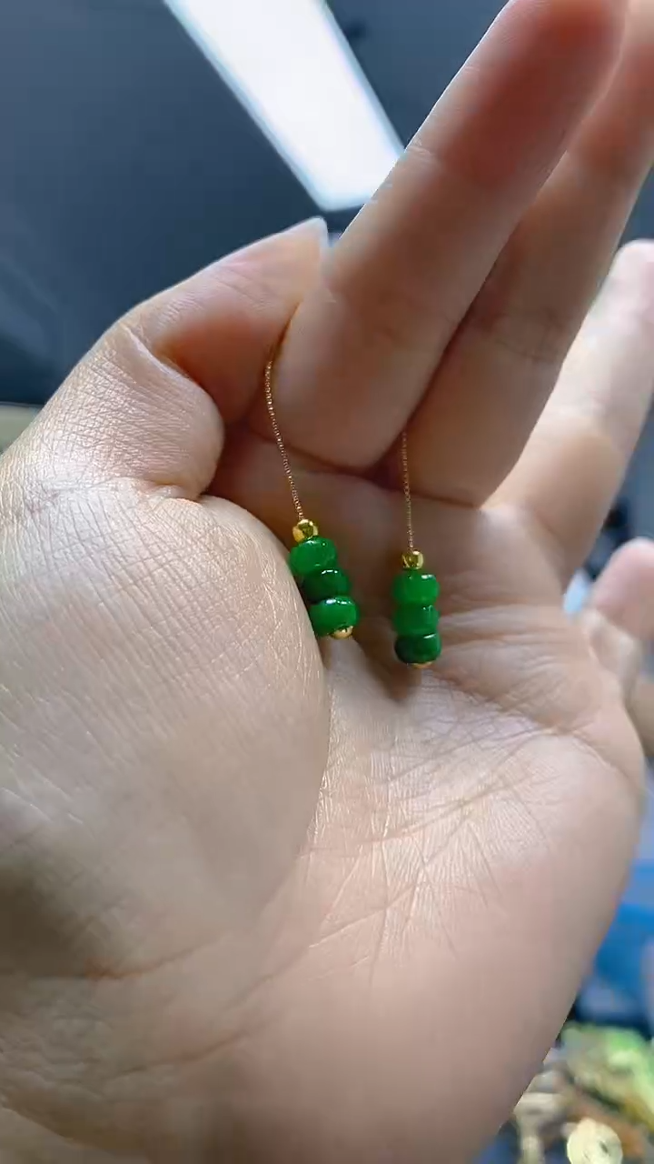 【闪购商品】翡翠耳饰合金0384翡翠锁骨链