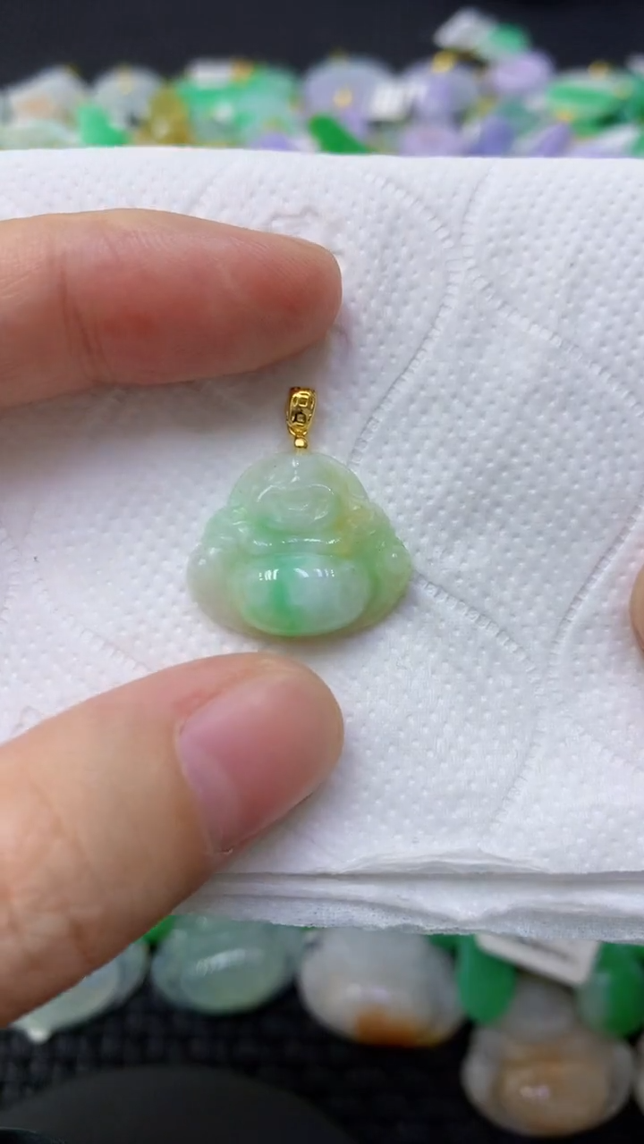 颈饰未镶嵌翡翠天然缅甸翡翠A货