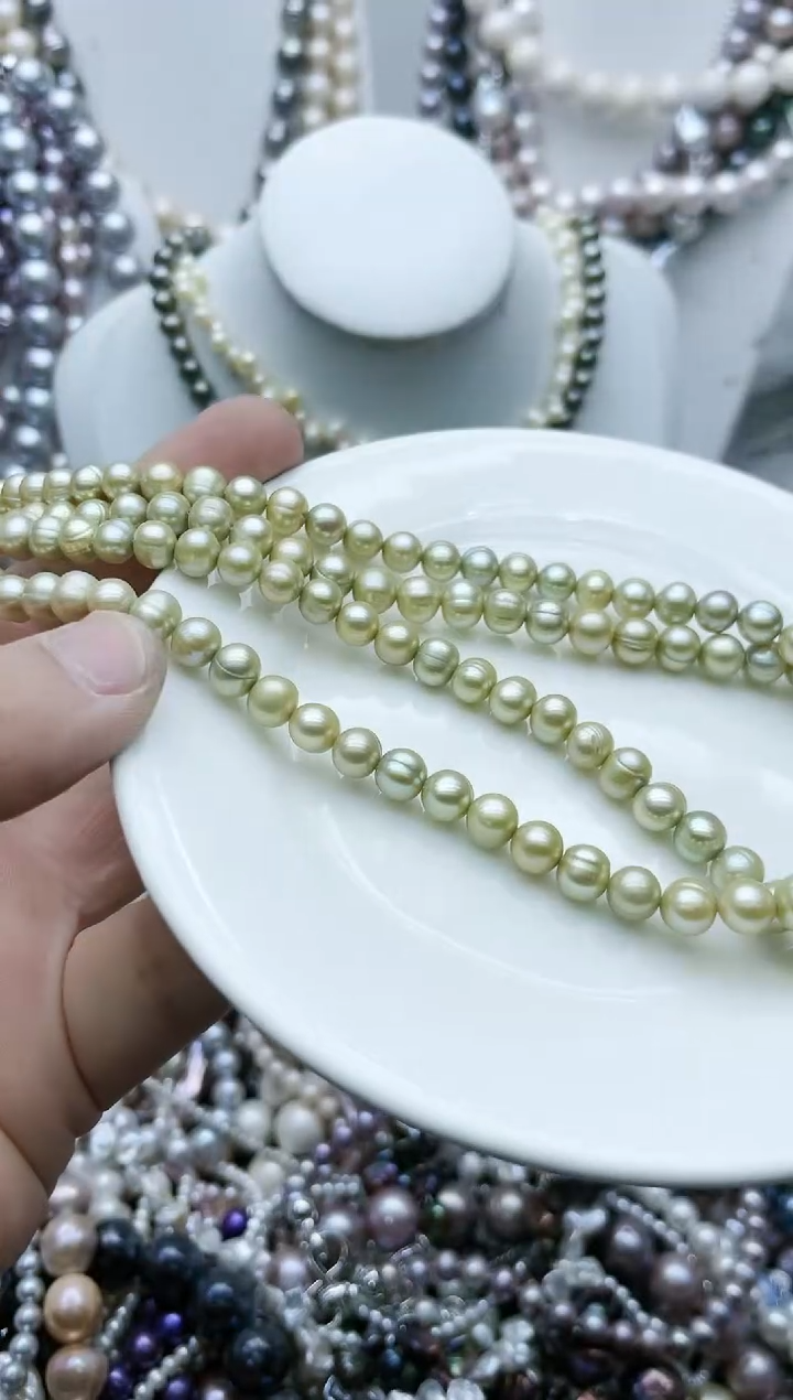 【闪购商品】淡水珍珠颈饰钛钢1