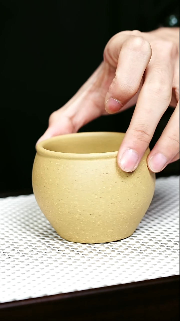 茶杯紫砂宜兴紫砂 主人杯 黄金段h470