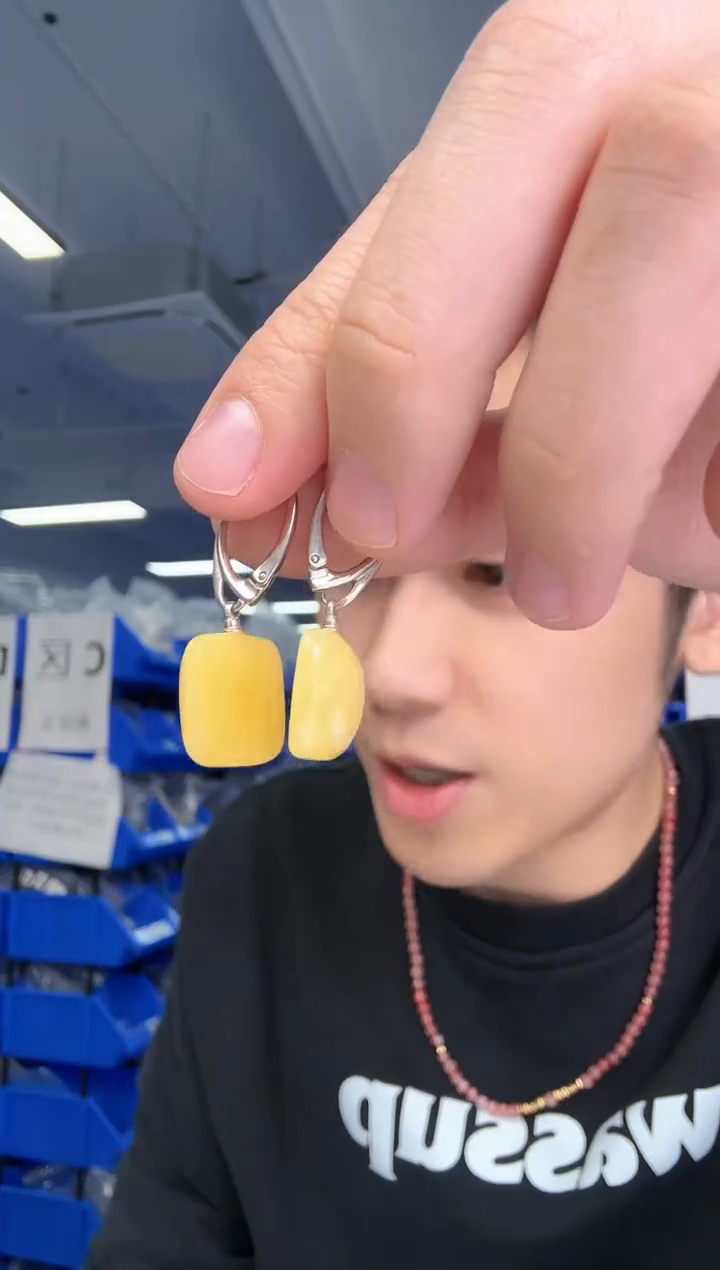 【闪购商品】蜜蜡耳饰未镶嵌蜜蜡耳饰40