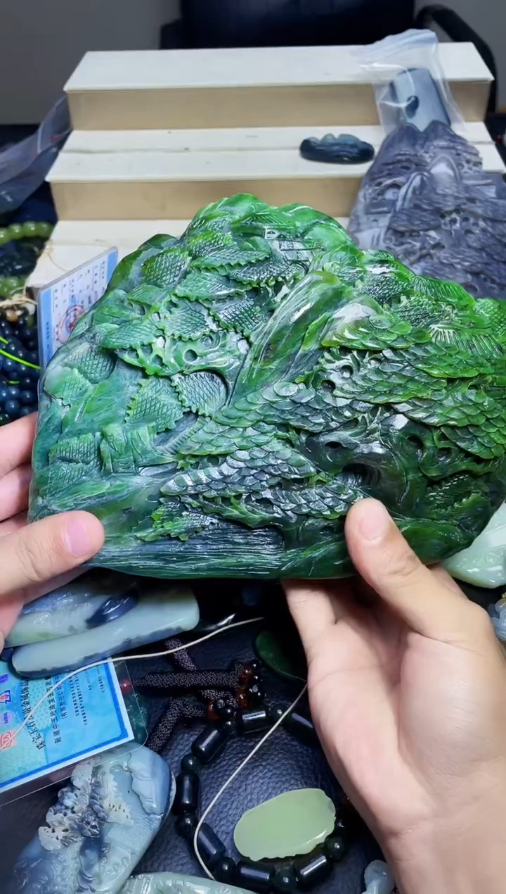 颈饰未镶嵌和田玉豆*1