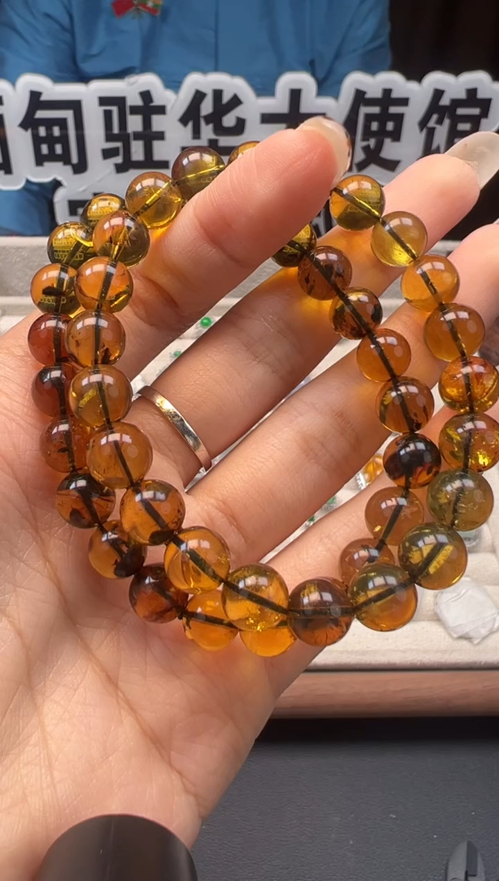 手串琥珀未镶嵌缅甸珠宝严选多样性发其一