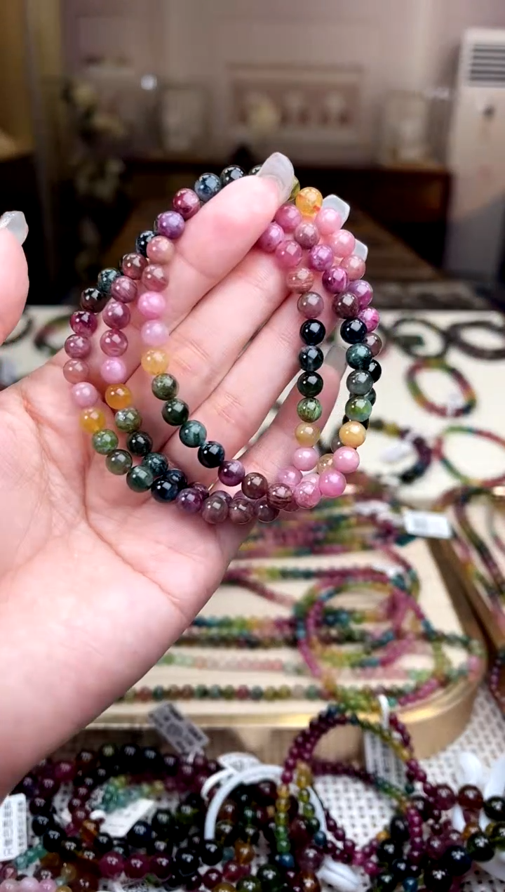 【闪购商品】碧玺/未镶嵌6mm+碧玺多圈多样性发货