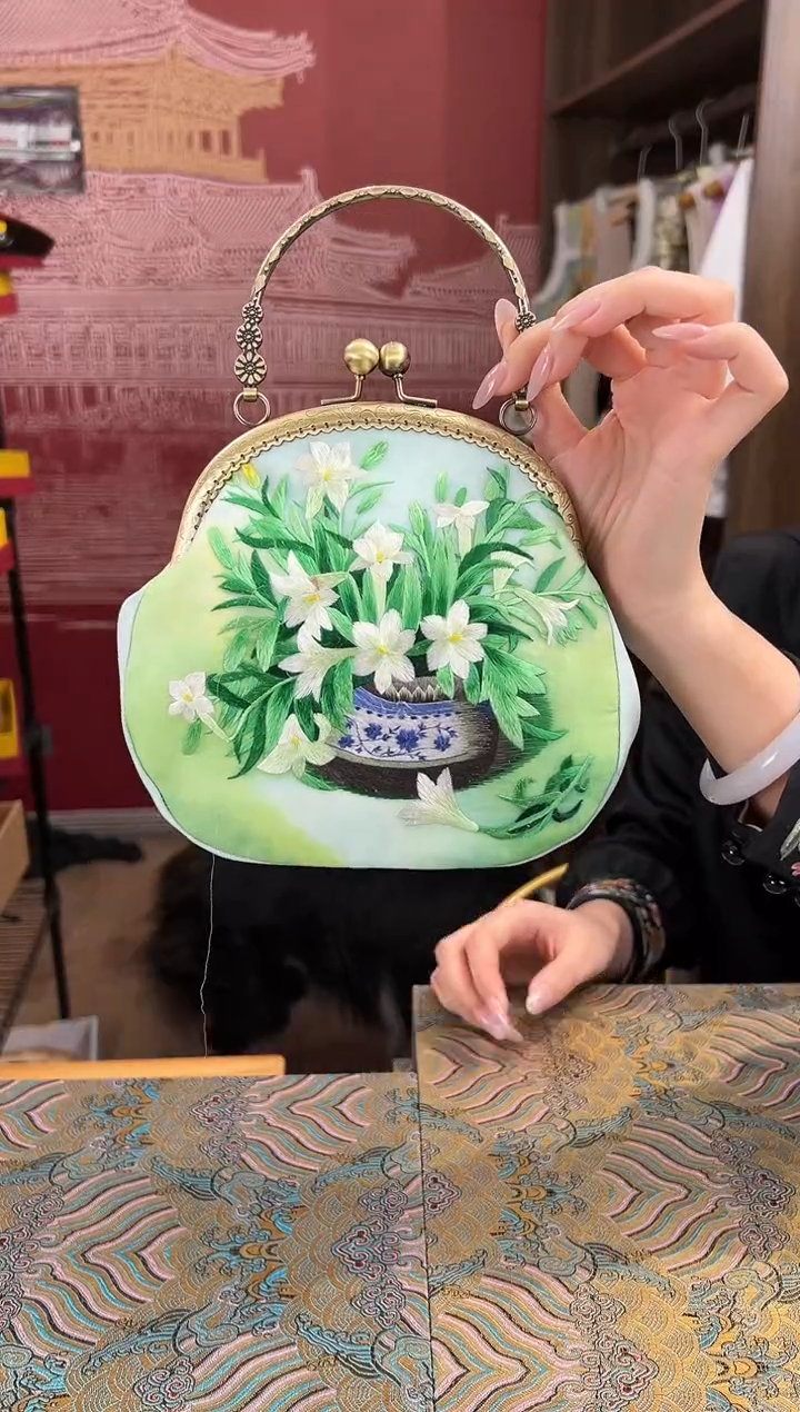 【闪购商品】刺绣苏绣手工刺绣包包