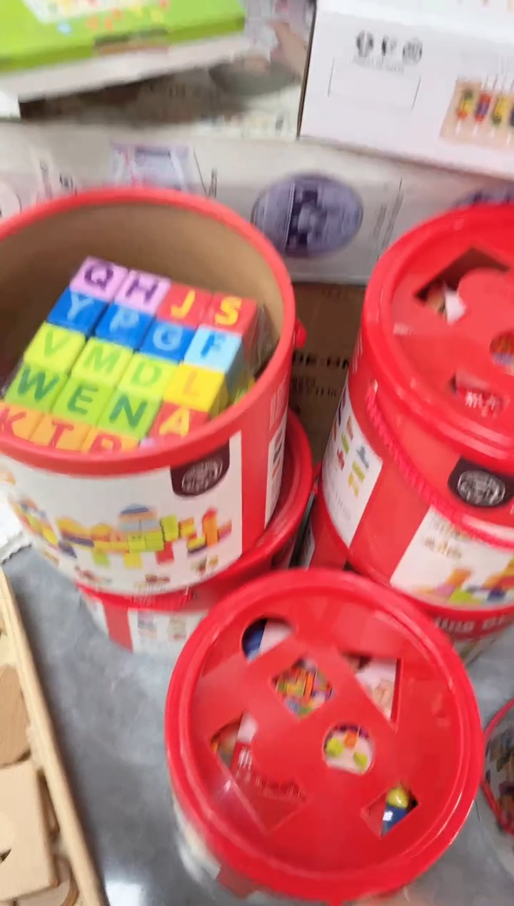 木红桶成套积木23