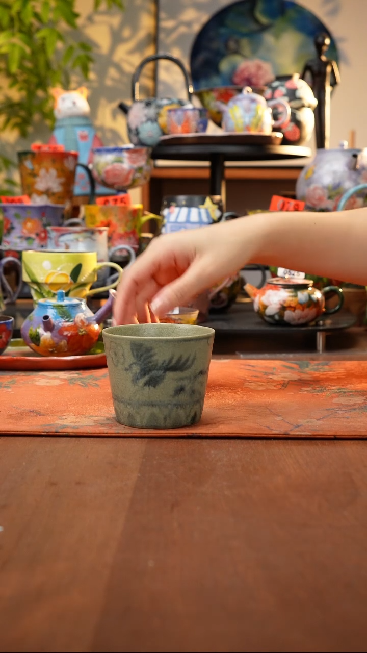 瓷片景德镇手工手绘580