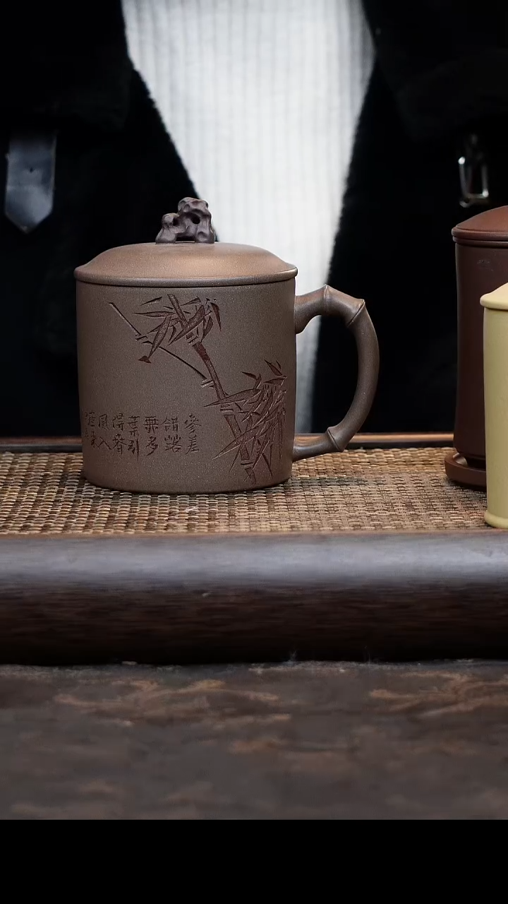 【闪购商品】紫砂茶杯天青太湖石