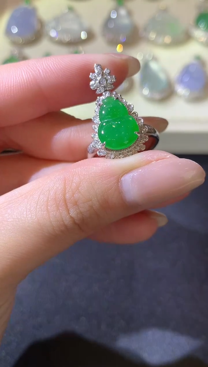 【闪购商品】翡翠戒指未镶嵌B69翡翠