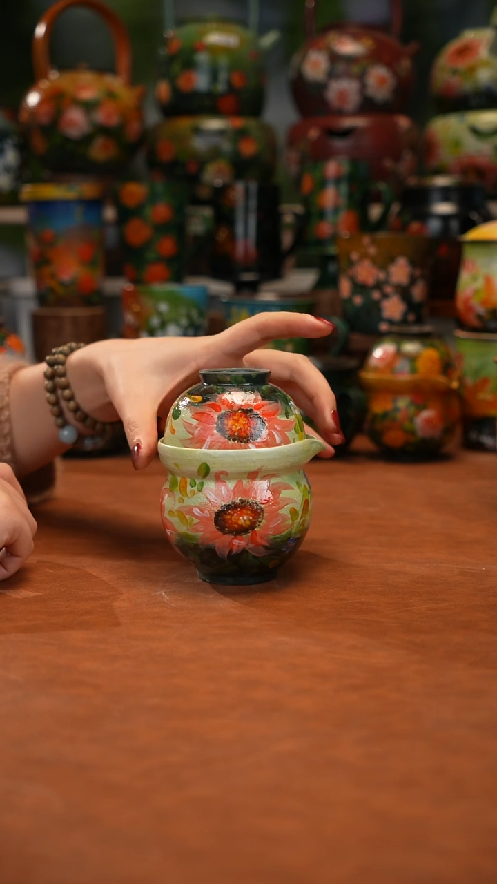 陶瓷油画手绘釉下彩