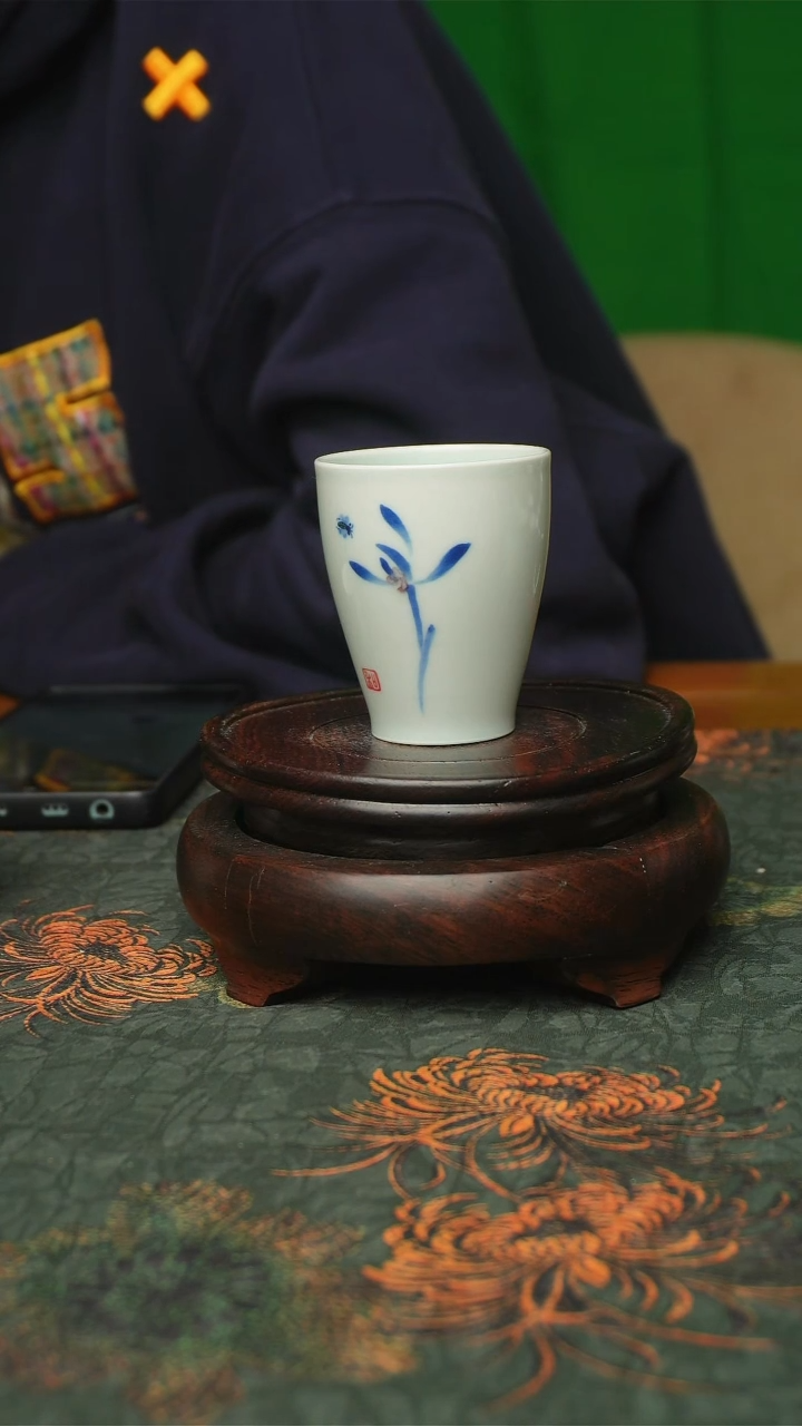 兰香杯 景德镇全手工全手绘