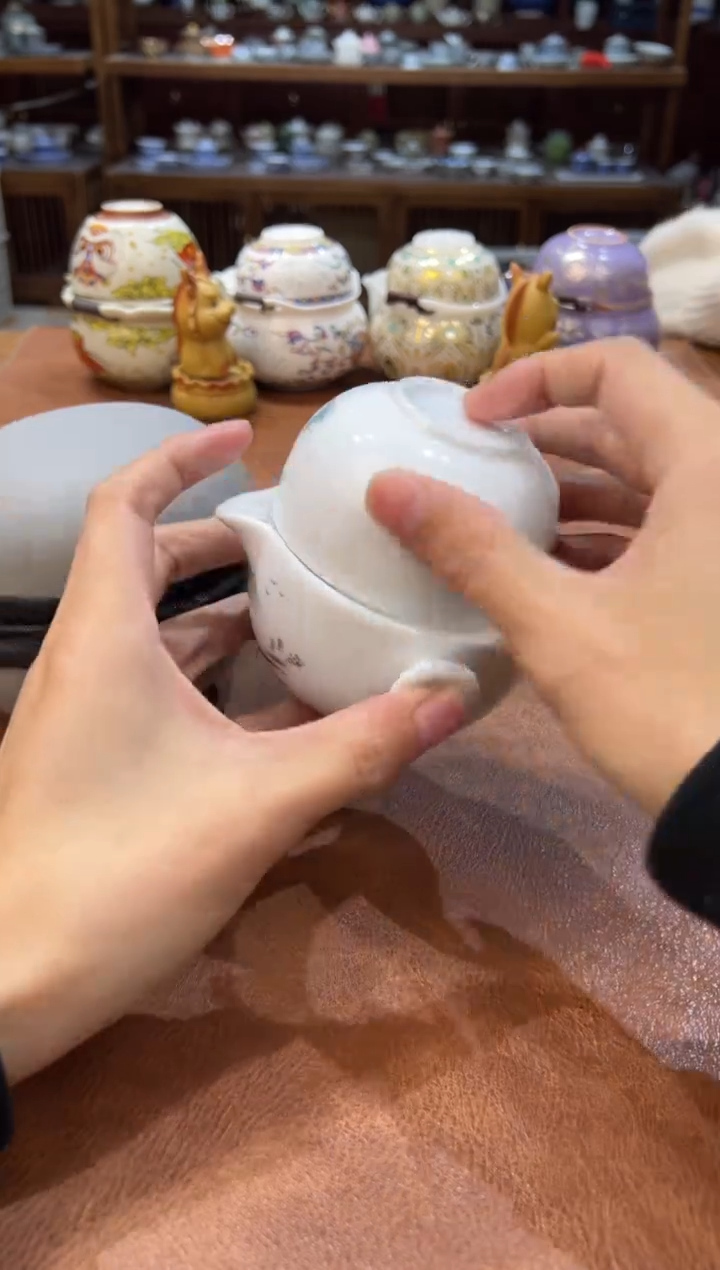 真的很便宜会开片的旅行茶具