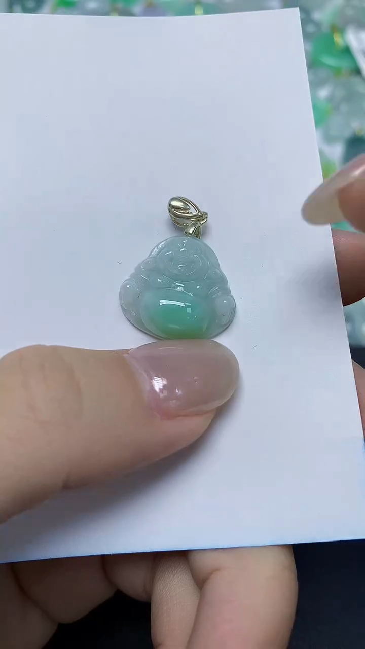 翡翠未镶嵌颈饰天然缅甸翡翠A货