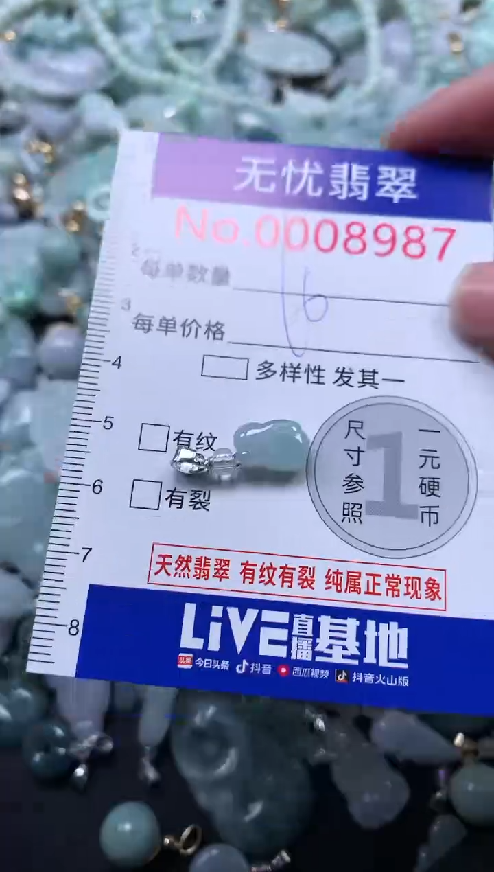 颈饰未镶嵌翡翠8987