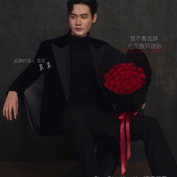 七夕明星定制款 33支红玫瑰