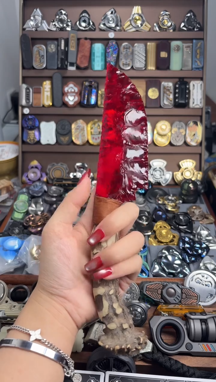 咩咩公主EDC 手打石器红