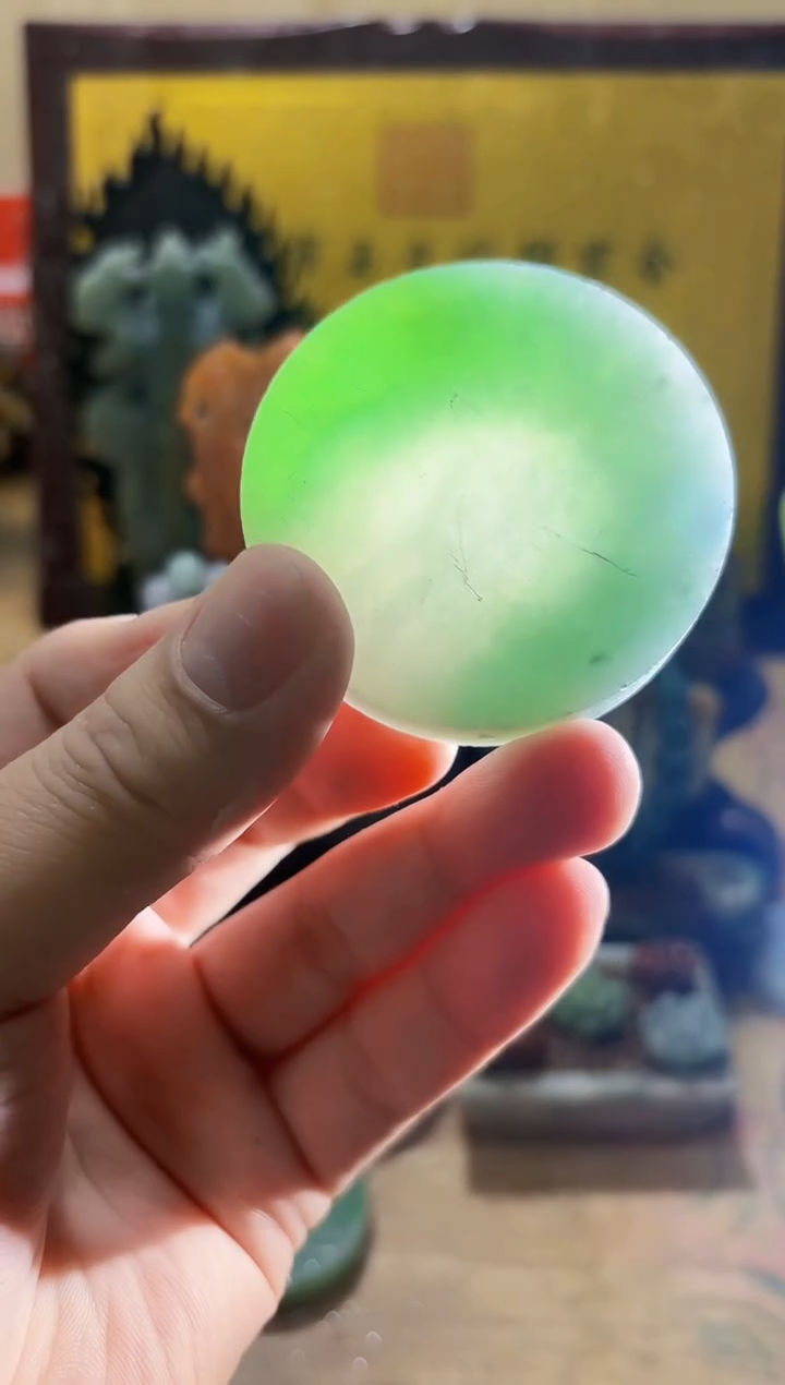 未镶嵌挂件翡翠A货常星8183