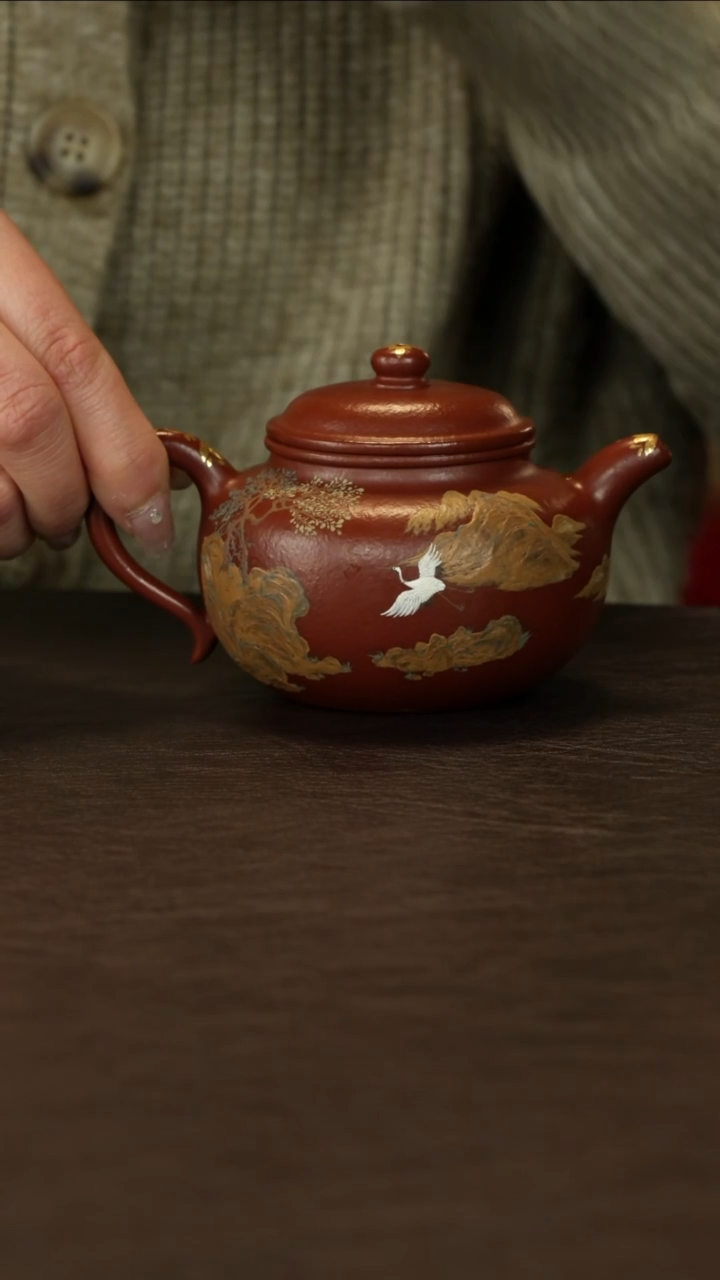 【闪购商品】紫砂茶壶直播福利雷罡朱泥腰圆莲子