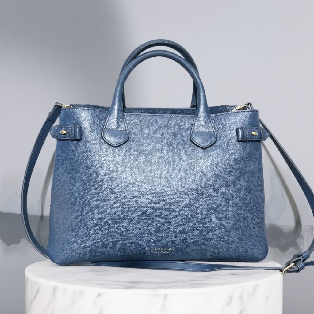 95新 BURBERRY/博柏利  拼色班纳手提包 1700 0051