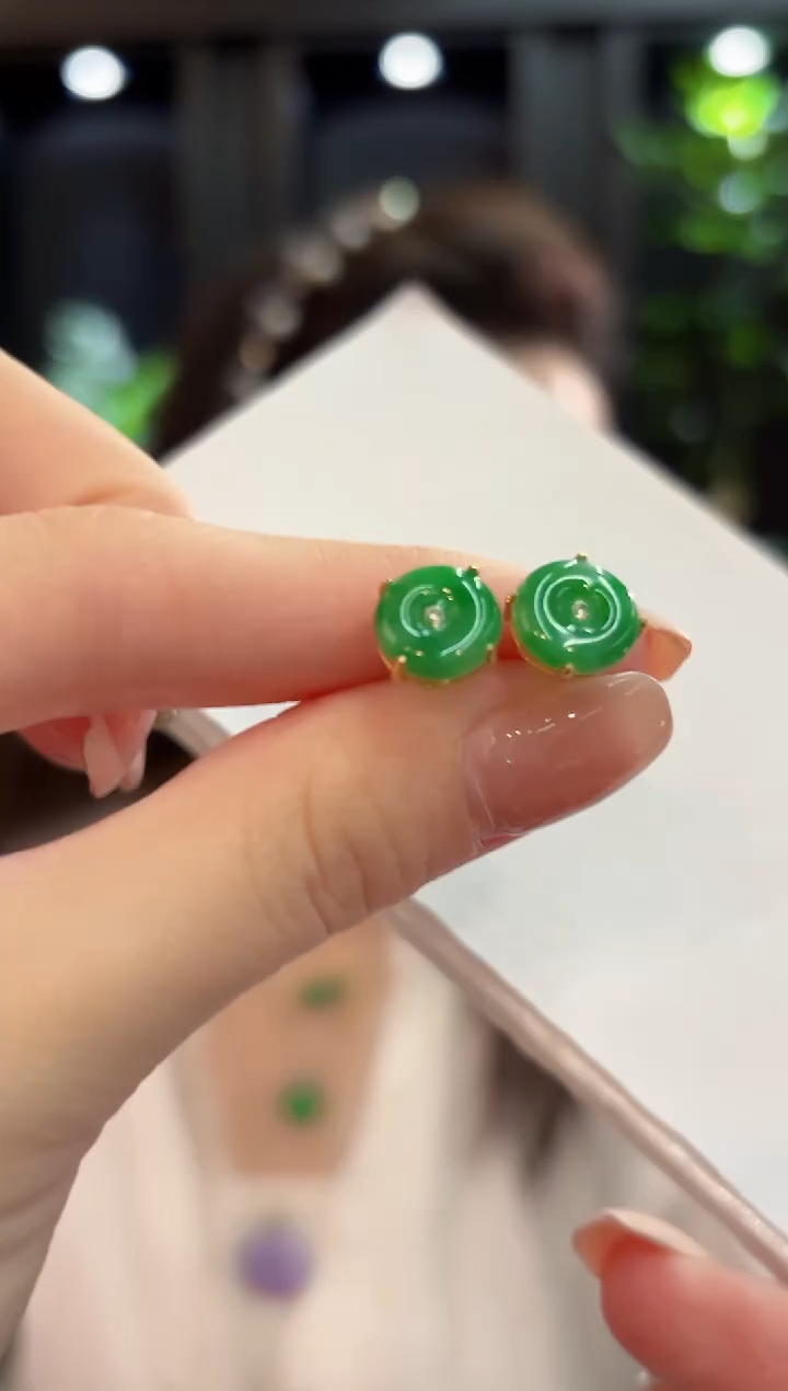 未镶嵌翡翠耳饰缅甸A货/多样性发货/一件