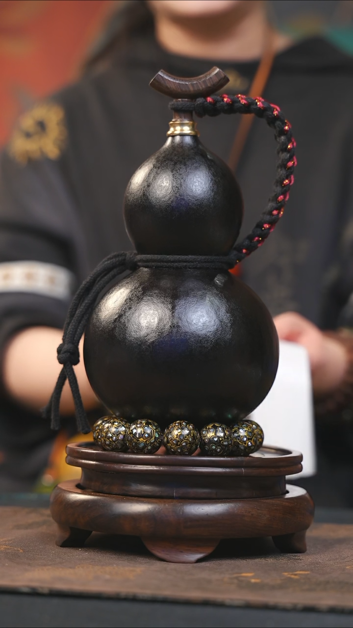 【闪购商品】YU228大漆酒葫芦不包手串及旋转底座