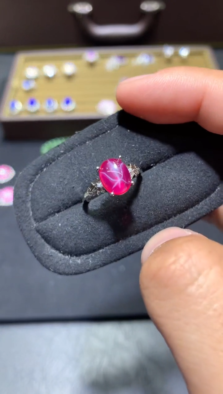 未镶嵌戒指红宝石K142新烧【多样性发其一】