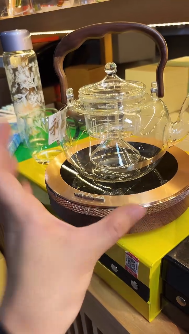 禾器/山雅壶/透明+茗凤祥/魔术师电陶炉X5-胡桃木