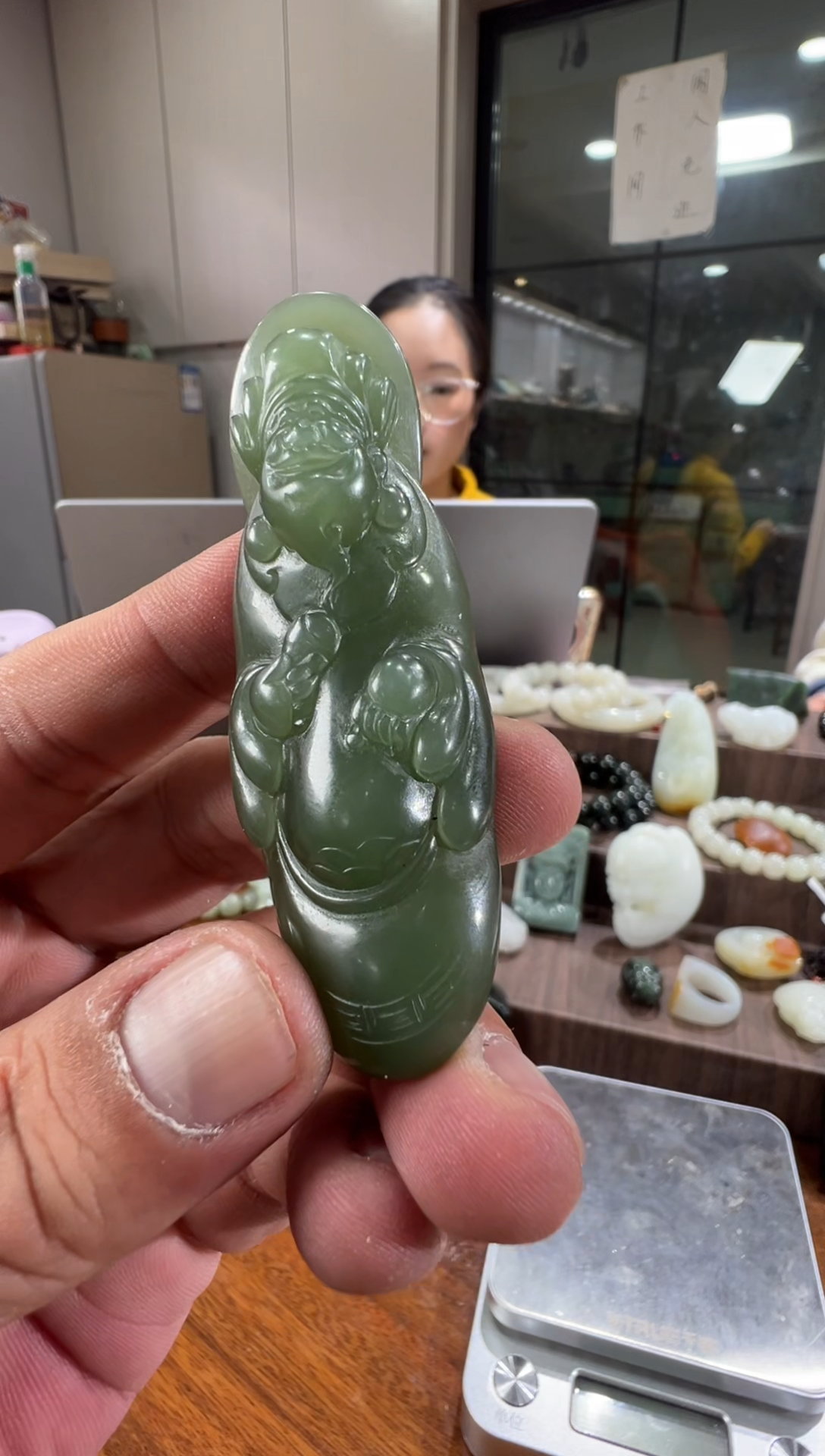 吊坠(赠链)未镶嵌和田玉晴水青海料吊坠