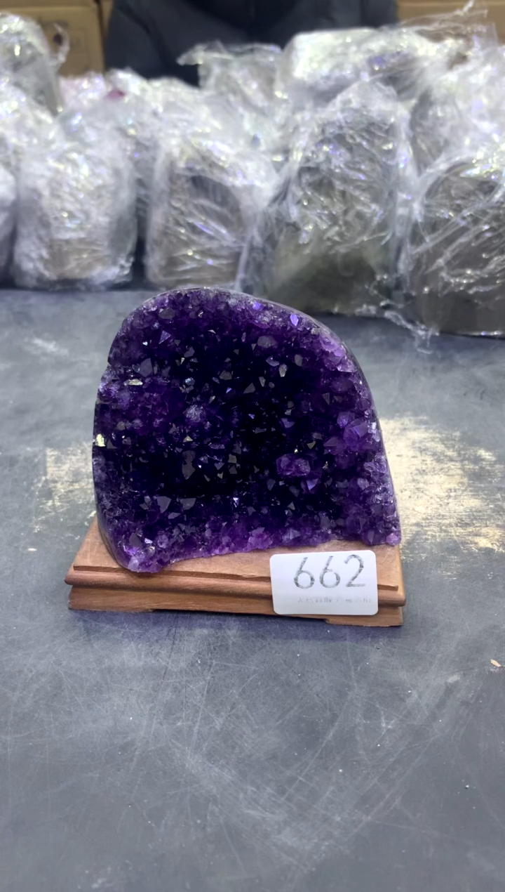 【闪购商品】水晶摆件未镶嵌天然紫水晶摆件662