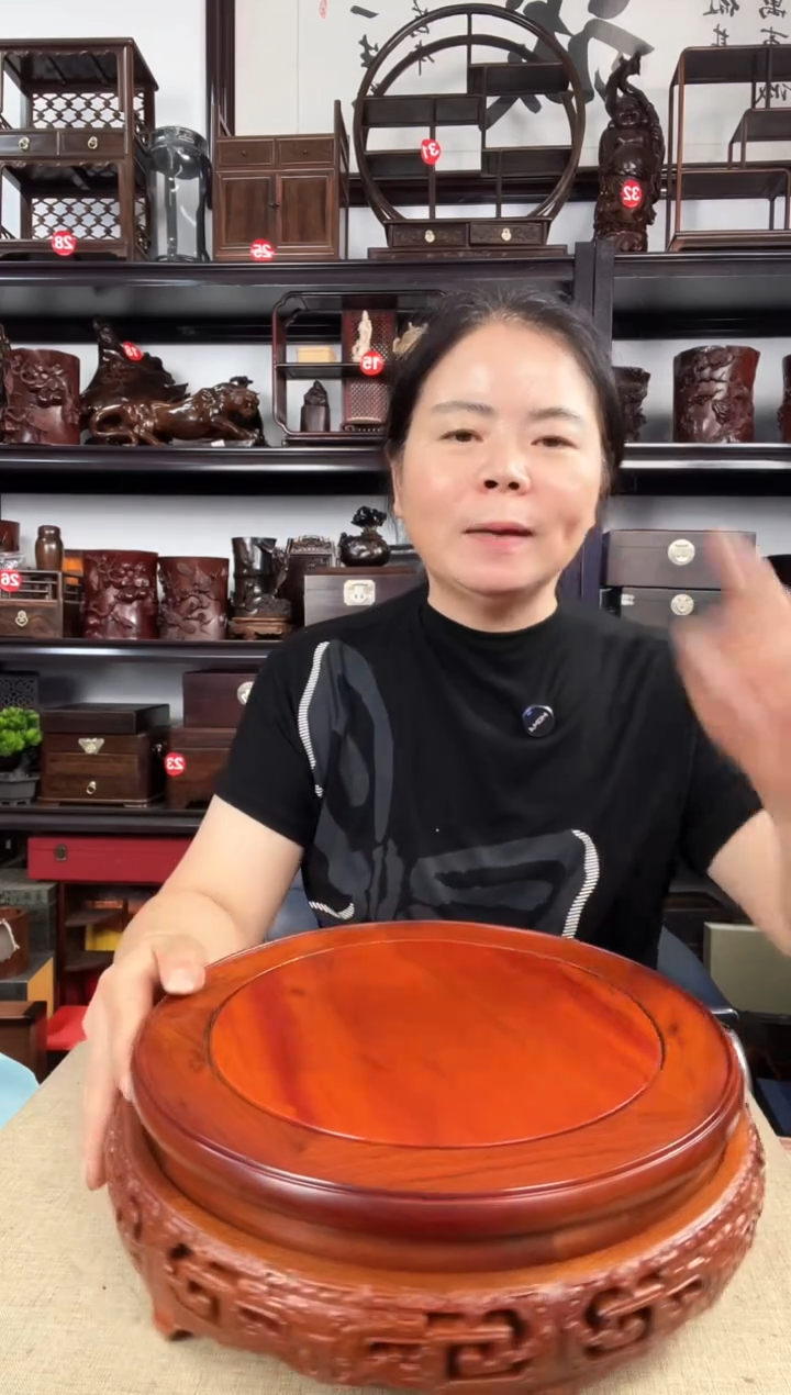 木26公分黄老李红木工艺品