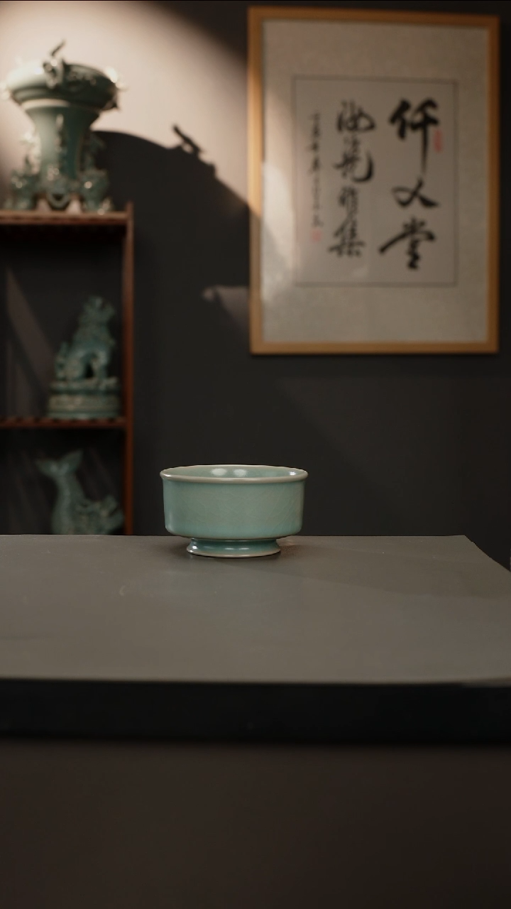 【闪购商品】杯仿古釉原矿 圆唇杯