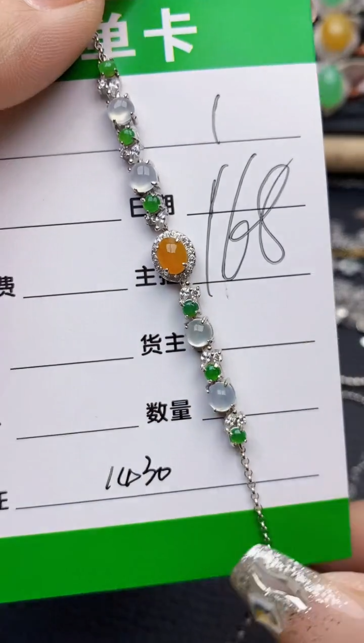 【闪购商品】翡翠戒指银S925镶嵌1430