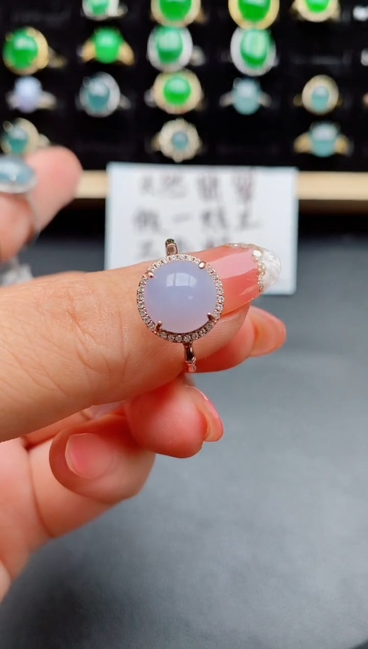 【闪购商品】翡翠戒指银S925镶嵌21212