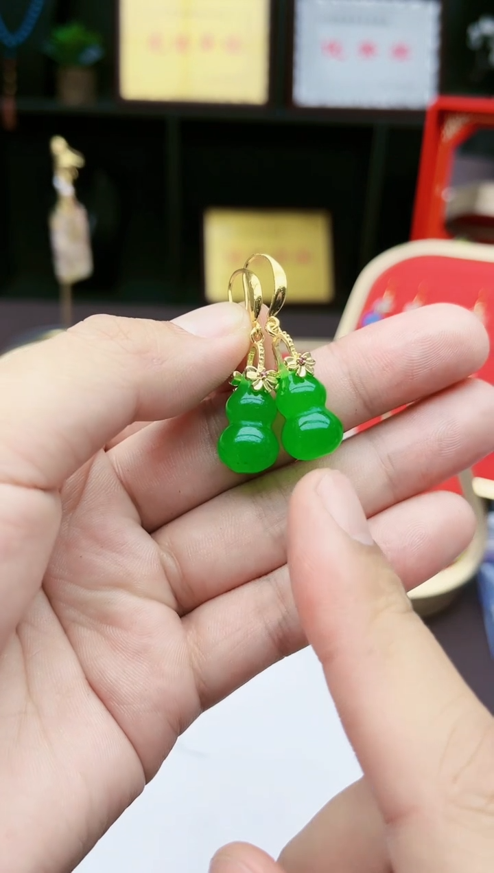 【闪购商品】玛瑙/玉髓耳钉银S925镶嵌213000