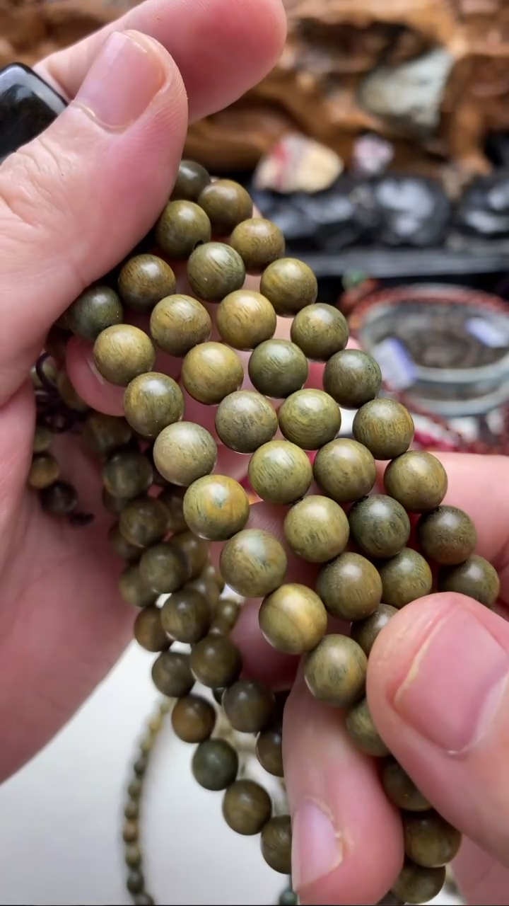 【闪购商品】维腊木（绿檀）手串/手链绿檀0.8