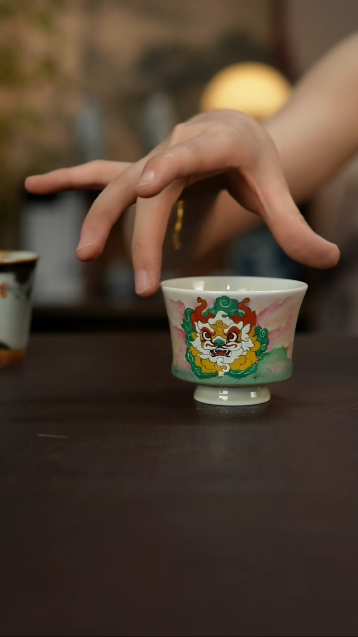 杯景德镇陶瓷杯碗柴烧多人