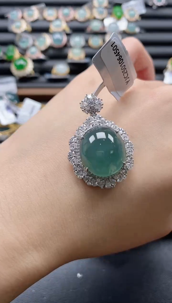 【闪购商品】翡翠戒指银S925镶嵌51511