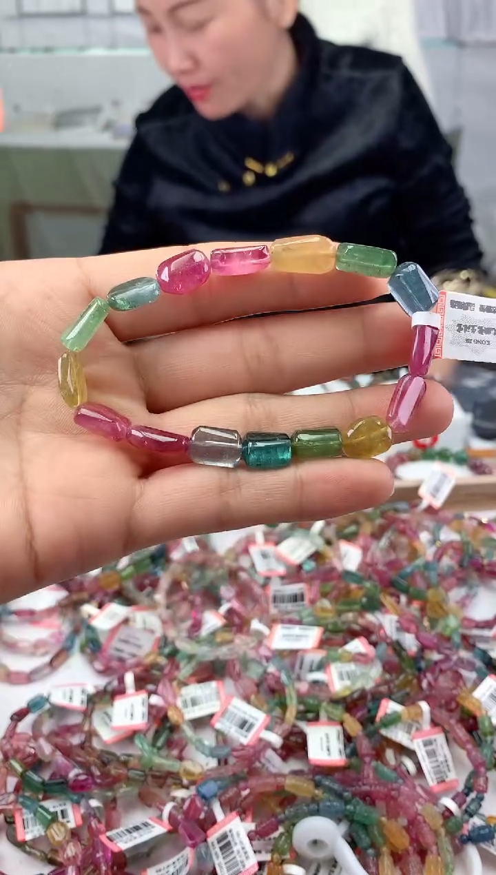 未镶嵌手串碧玺多样性发一条