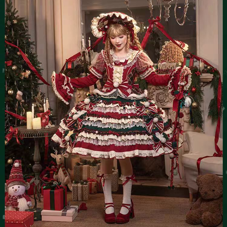 花与珍珠匣湖滨IN77店 圣诞夜 原创Lolita设计 冬款