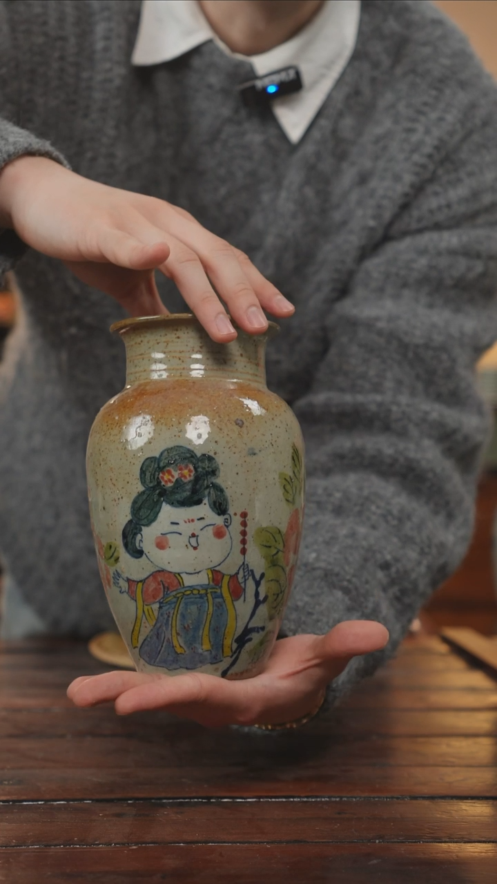 【闪购商品】摆件景德镇手作艺术感花瓶