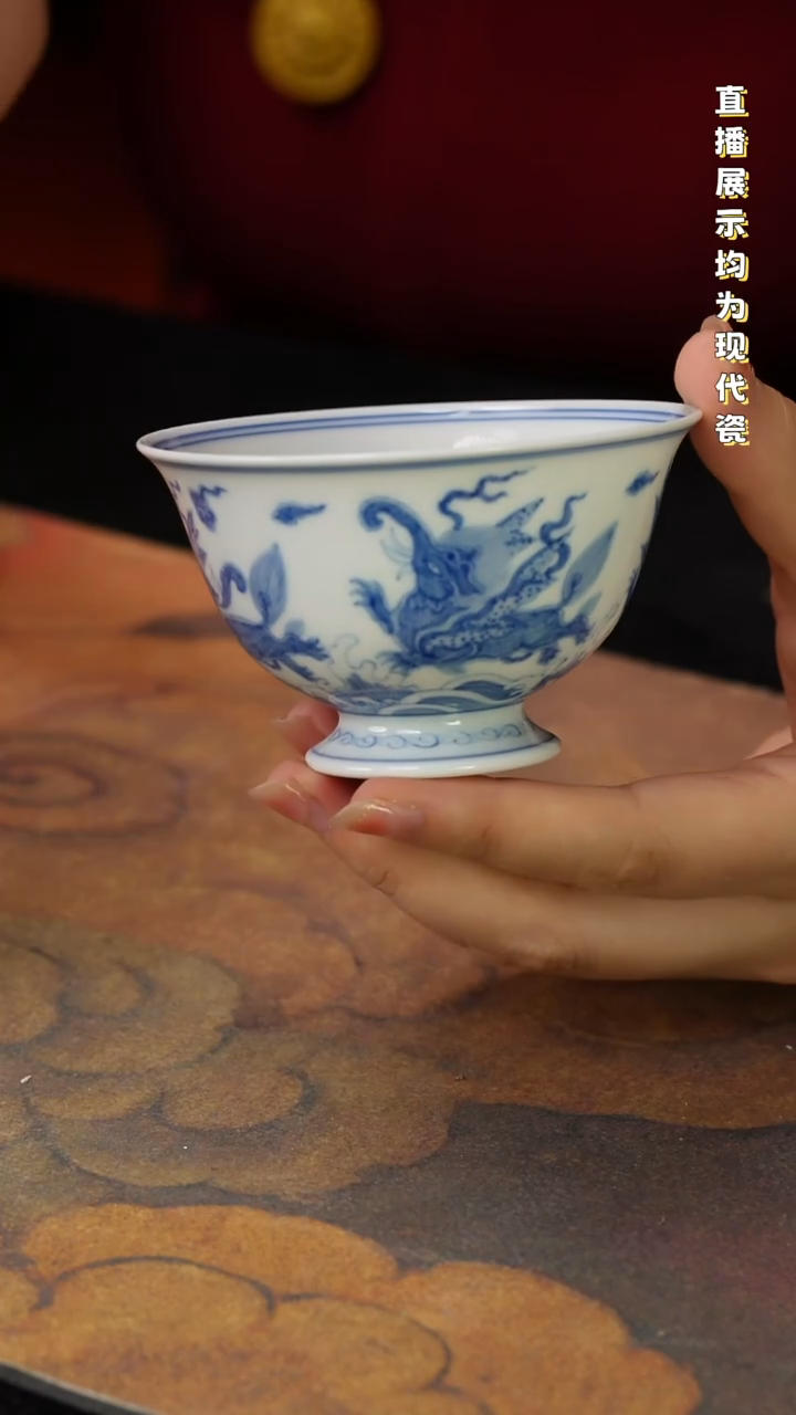 景德镇纯手工手绘陶瓷杯