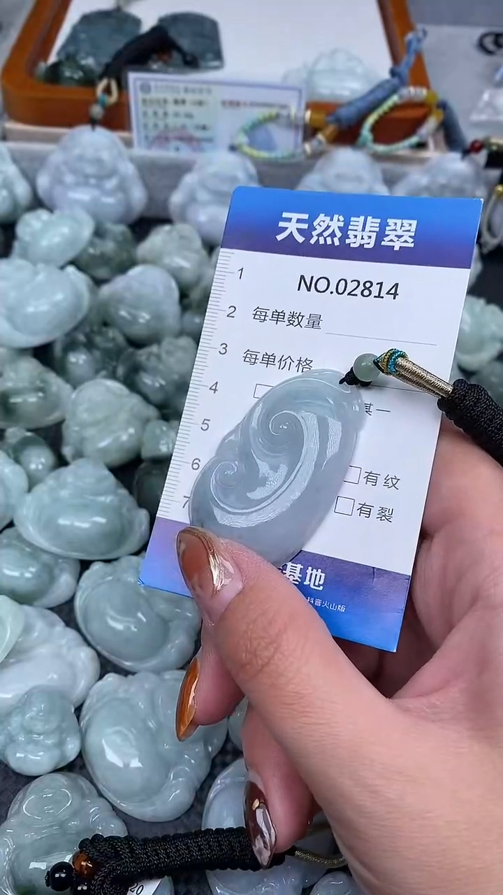 颈饰未镶嵌翡翠纯天然A货翡翠2814