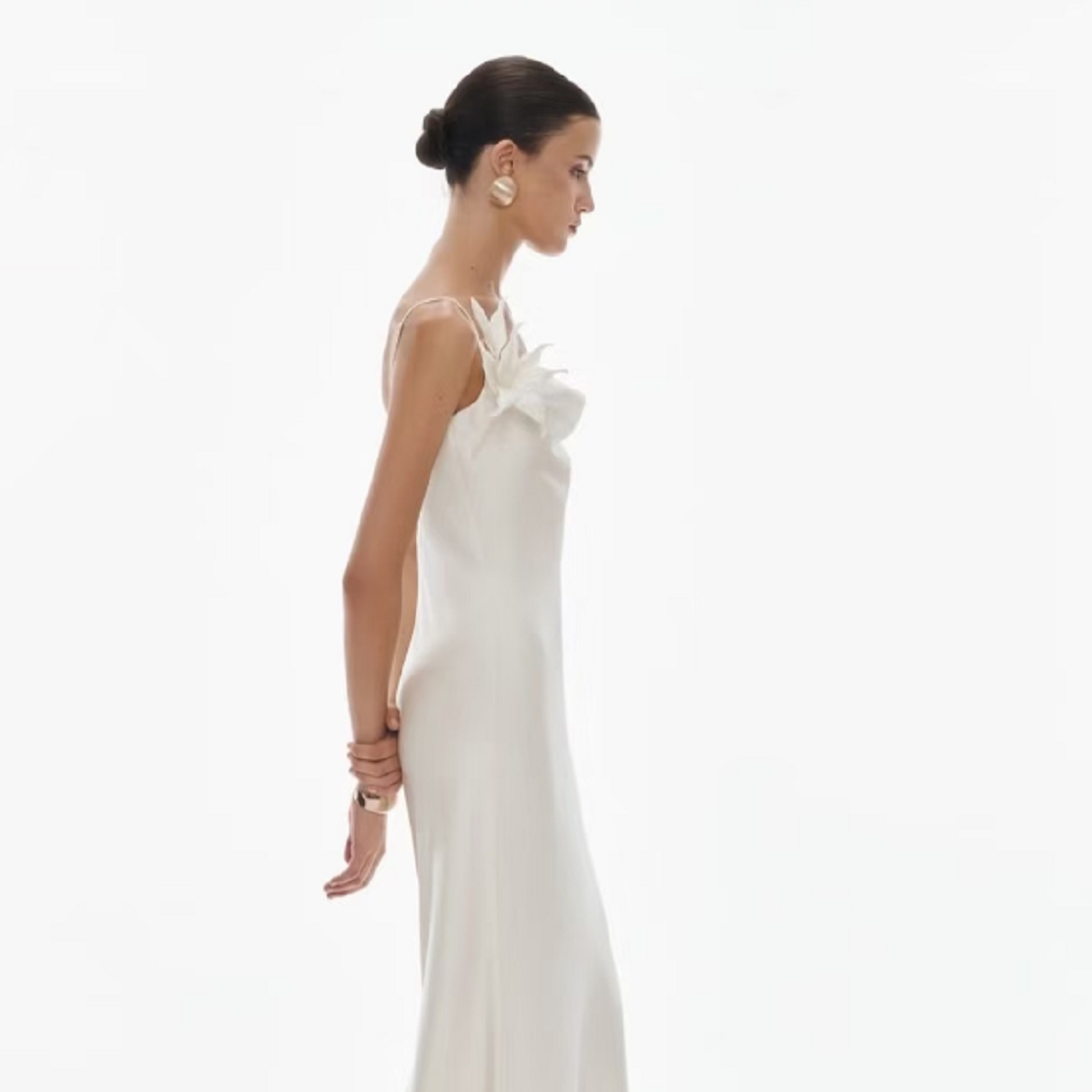 MandyZhang兰花暗纹提花中式马甲盘扣小衫XS0079