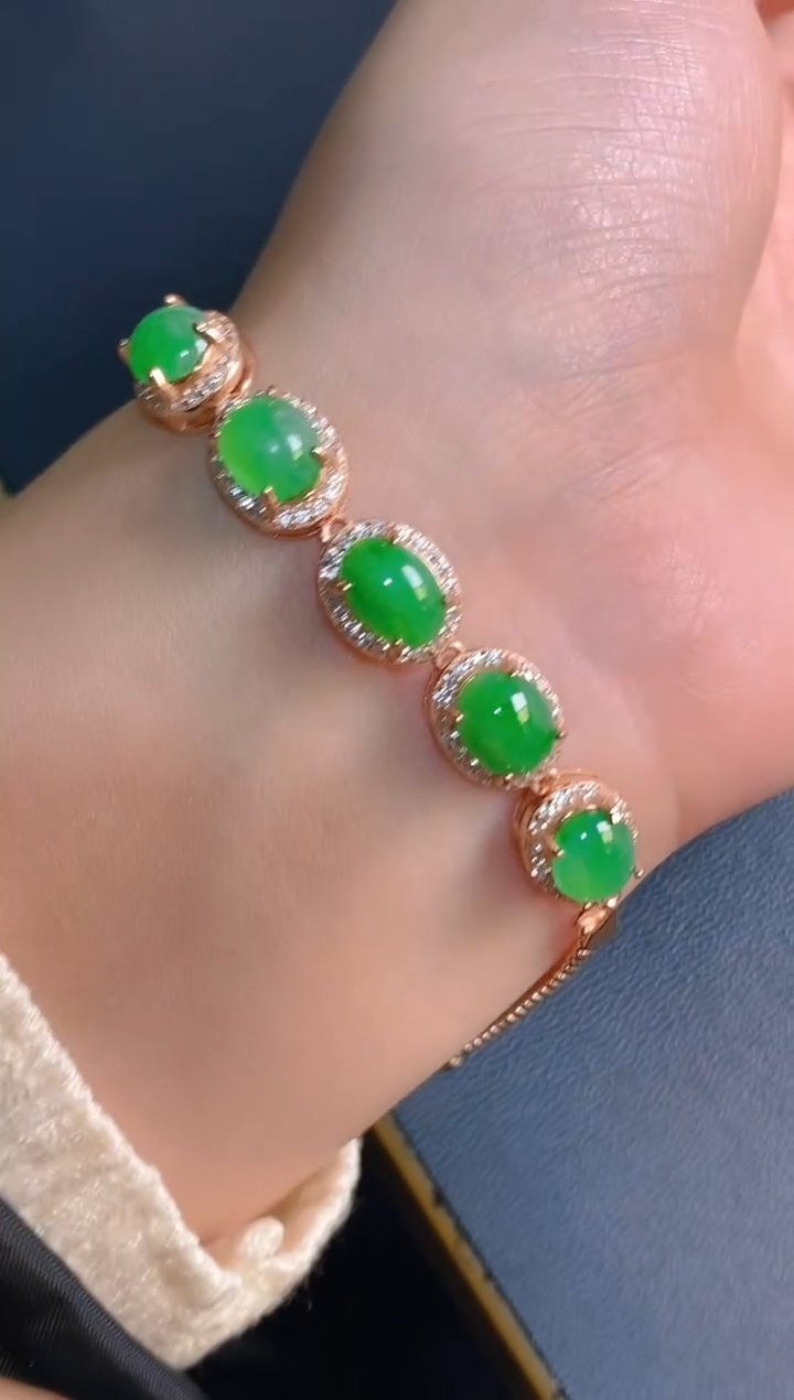 【闪购商品】翡翠耳饰银S925镶嵌天然A货翡翠1