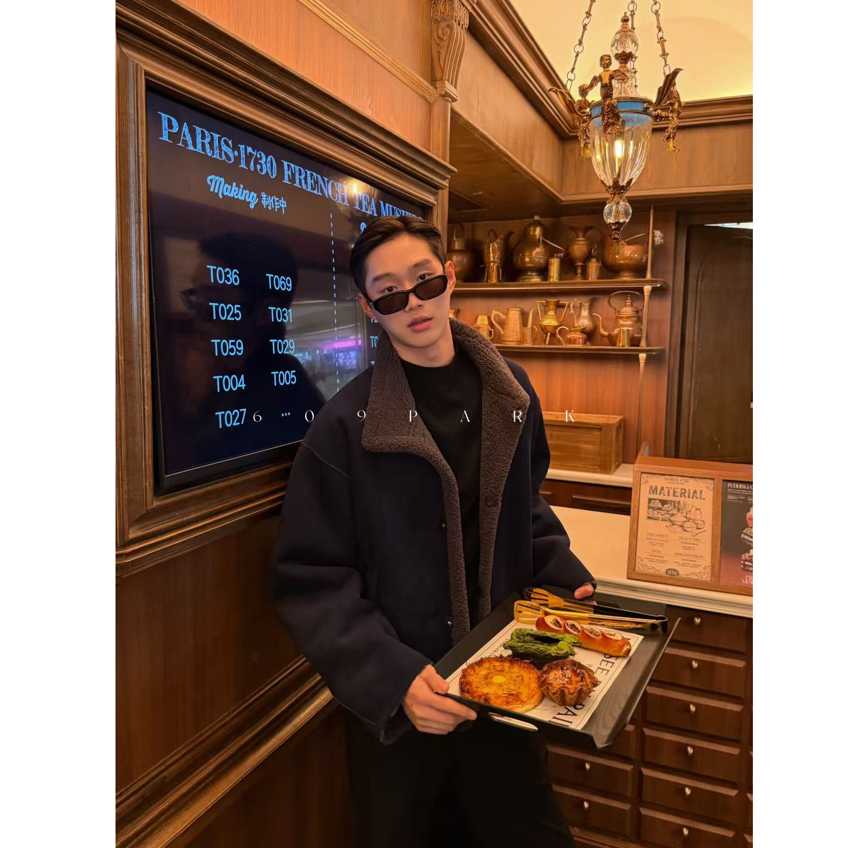 609PARK Casual 皮毛一体裘皮机加厚外套2898