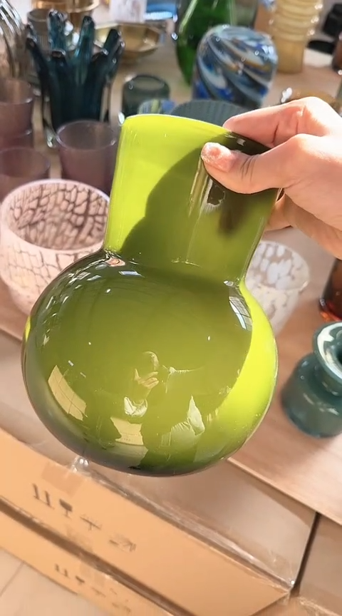 【闪购商品】玻璃万间一等品绿色大肚