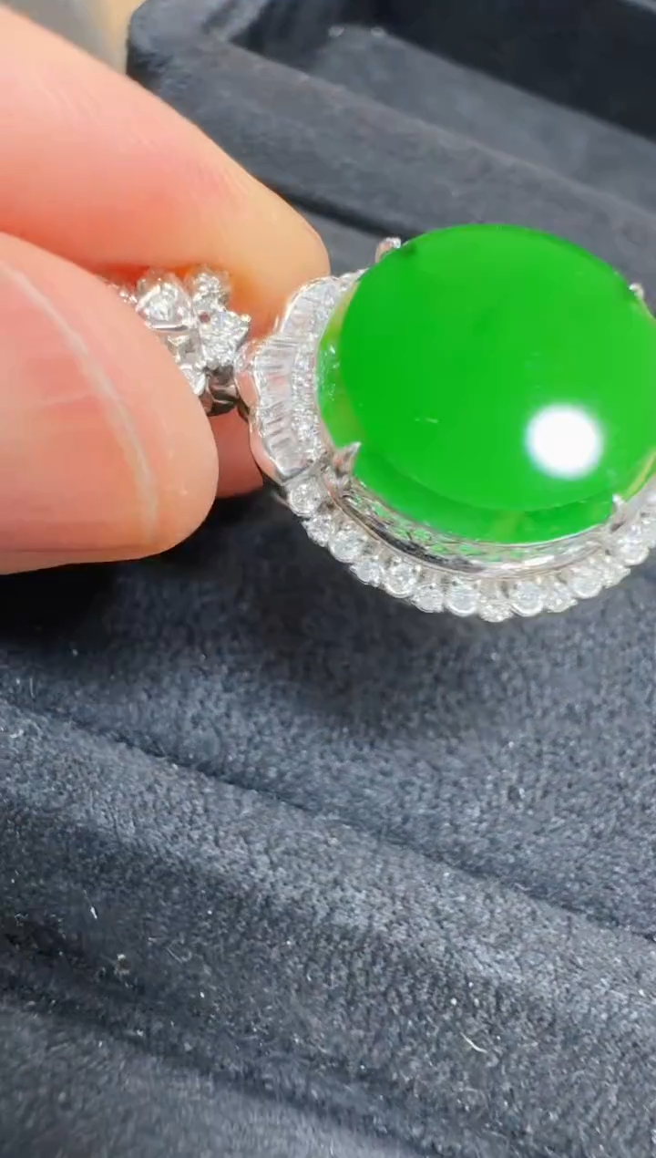 翡翠18K金镶嵌吊坠(不含链)多样性团购发一件