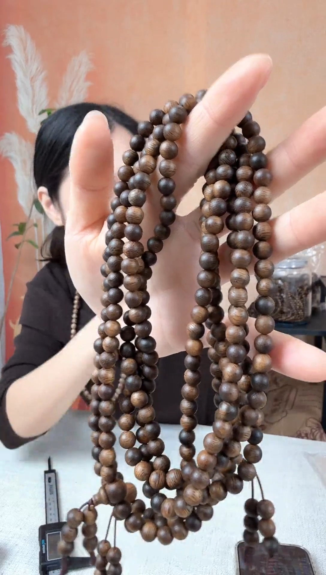 沉香沉香碎屑09沉香沉水浮圆珠多圈卡6多样性发其一