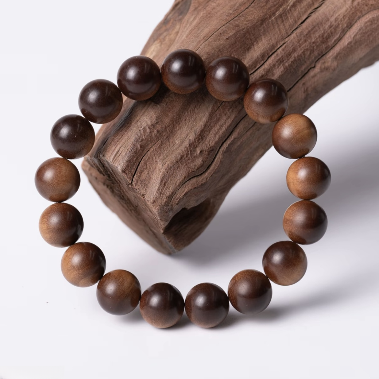 【土埋料】印度迈索尔老山檀香单圈素款手串男女同款12mm规格